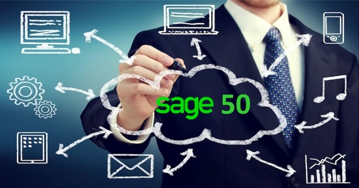What does the ‘cloud’ bit of the Sage 50cloud mean?