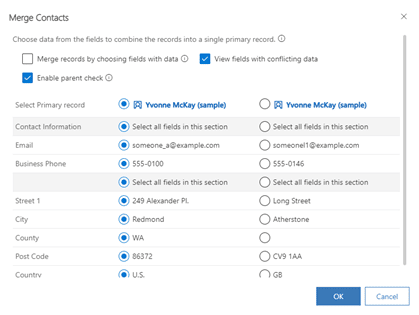 How to merge duplicate records in Microsoft Dynamics 365 CRM