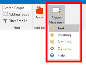 Report Message icon Microsoft Outlook