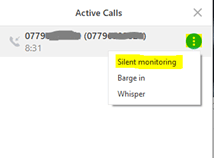 Silent monitoring in MX Cloud