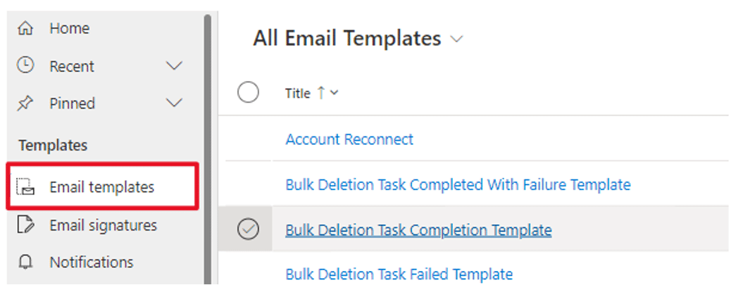 Email templates in Microsoft Dynamics 365 CRM