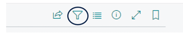 Filter icon in Business Central