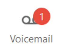 New voicemail in MX Cloud