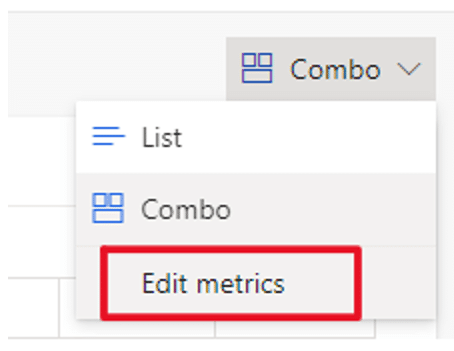 Edit metrics in Dynamics CRM